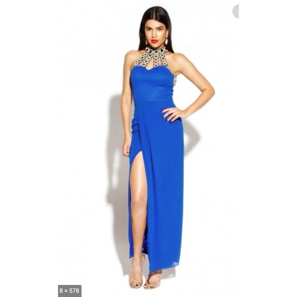 Virgo’s Lounge Tina Dress Royal Blue